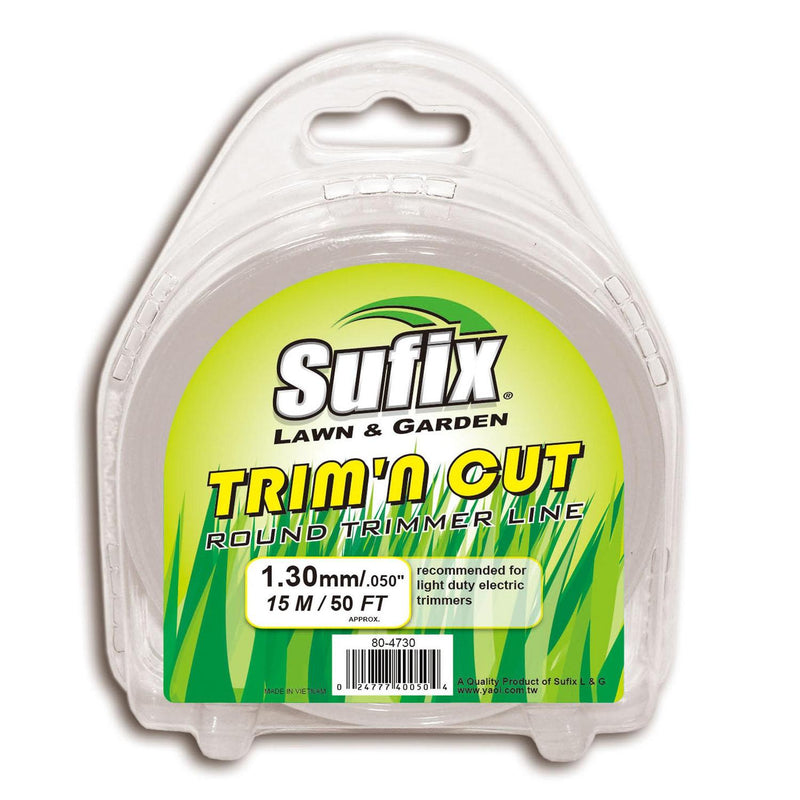 sufix-trim'n-cut-premium-round-nylon-trimmer-line-15m-clear