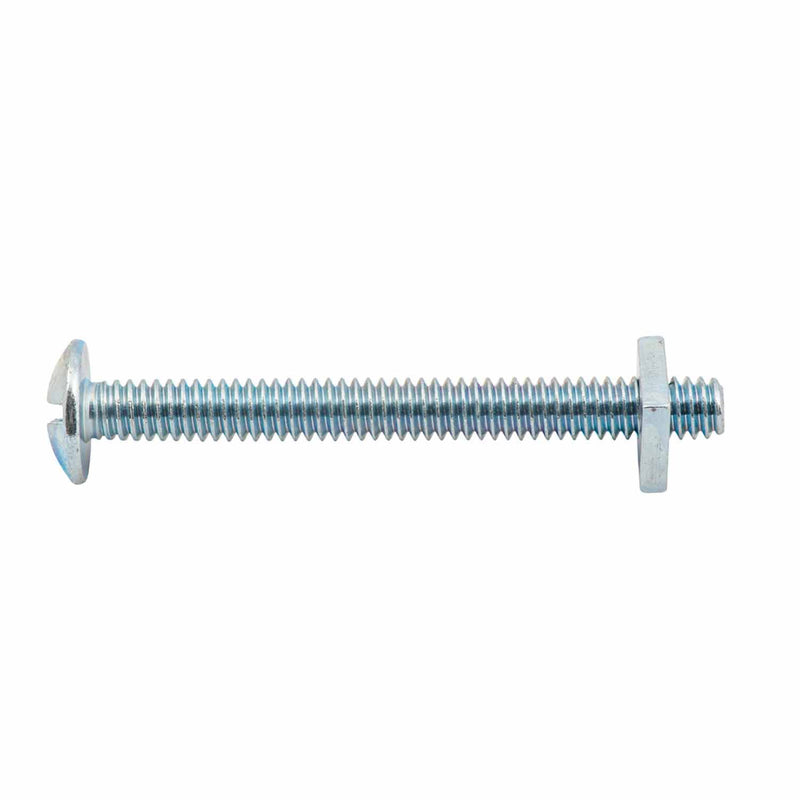 zenith-mushroom-head-bolt-&-nut-1/4-inch-x-60mm-zinc-plated