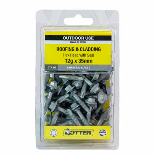 otter-roofing-&-cladding-metal-screws-12g-x-35mm-pack-of-50-galvanised