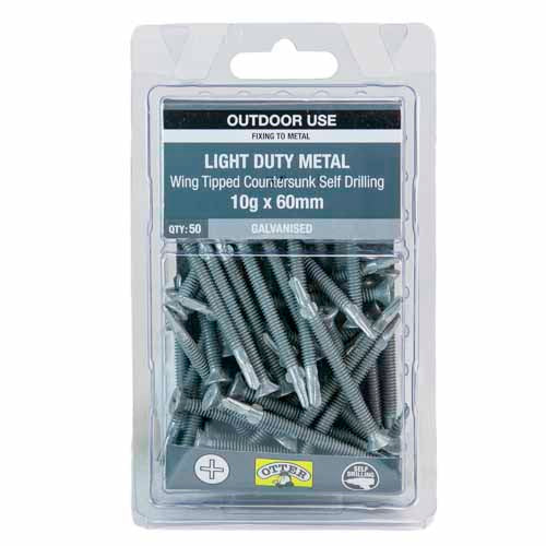 otter-light-duty-metal-screws-10g-x-60mm-pack-of-50-galvanised