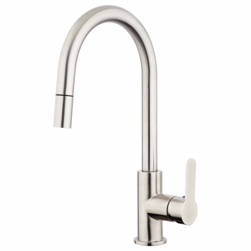 foreno-purity-gooseneck-pulldown-sink-mixer-stainless-steel