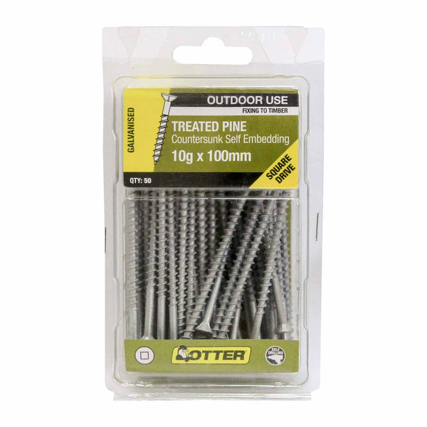 otter-treated-pine-screws-10g-x-100mm-pack-of-50-galvanised